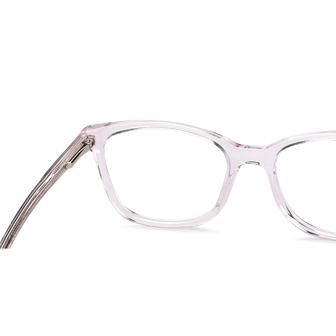 Vincent Chase Crystal Transparent Full Rim Rectangle right side