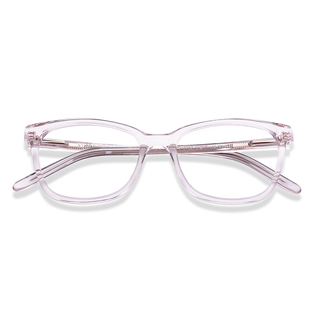 Vincent Chase Crystal Transparent Full Rim Rectangle left side