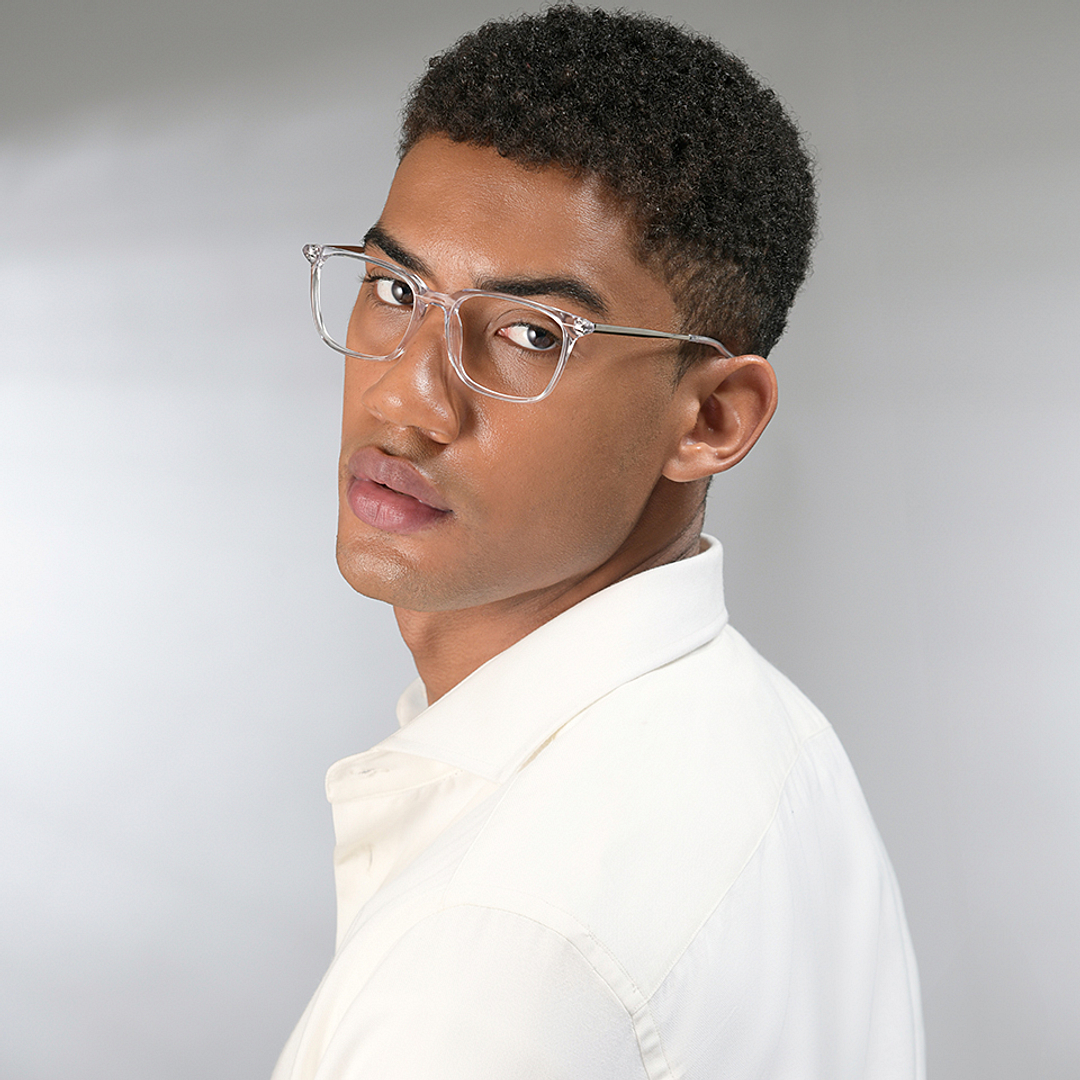 Vincent Chase Online Crystal Transparent Full Rim Square right side