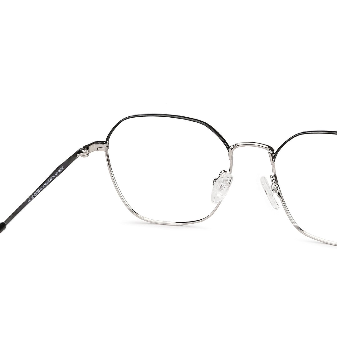 Vincent Chase Dark Gunmetal Full Rim Geometric left side