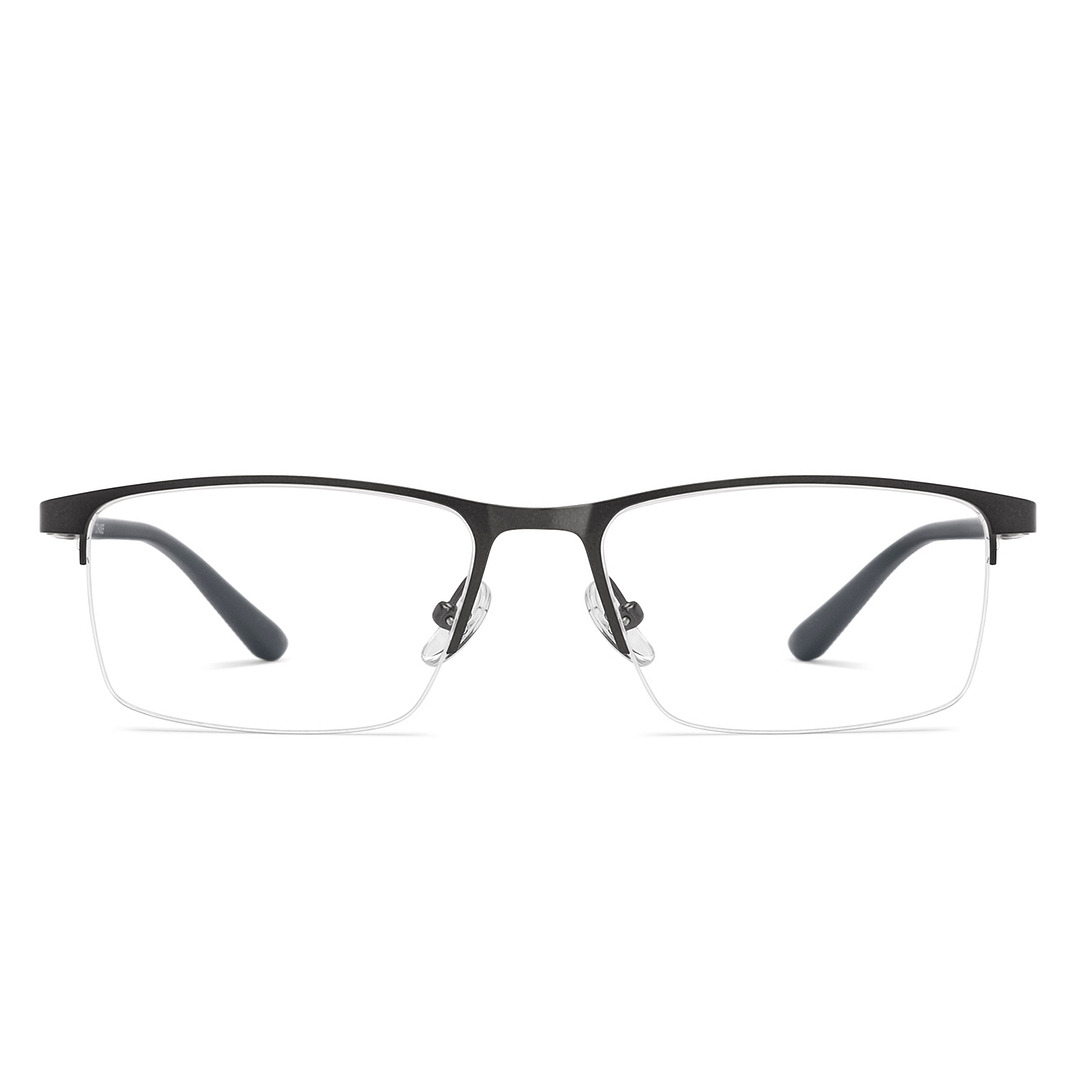 Buy Dark Gunmetal Half Rim Rectangle Vincent Chase HALFRIM