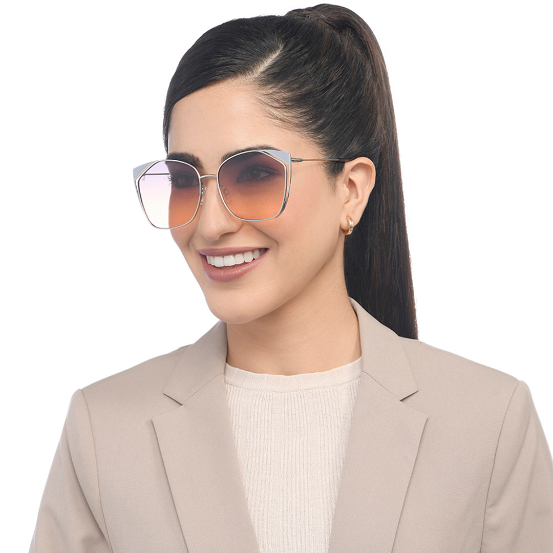 Vincent Chase Silver Full Rim Cat Eye right side