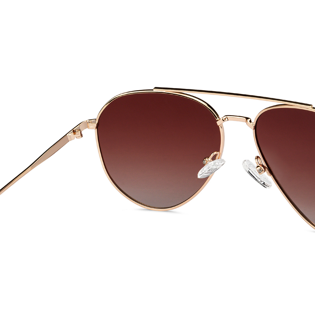 Vincent Chase Online Gold Full Rim Aviator right side