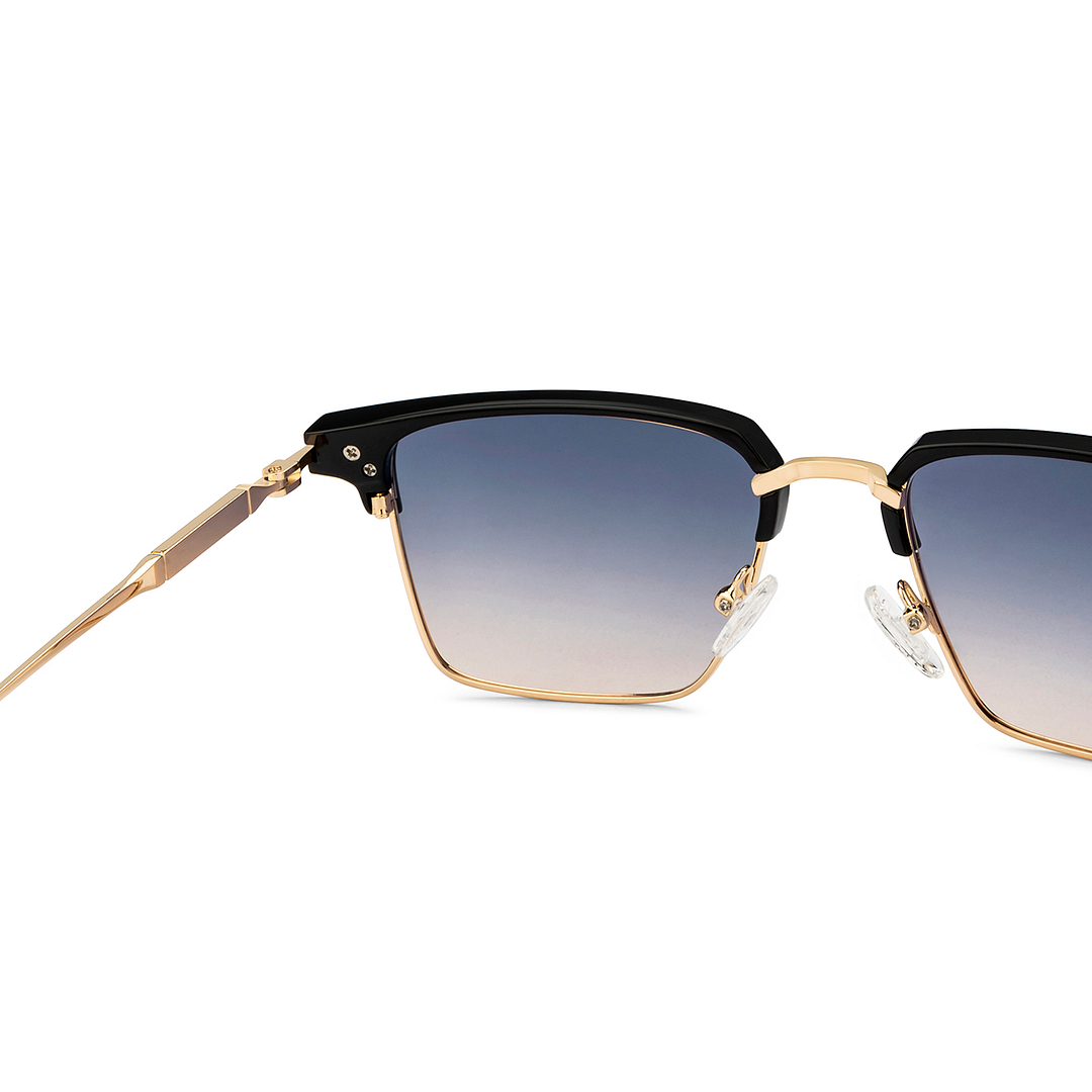 Vincent Chase Polarized Black Full Rim Clubmaster right side