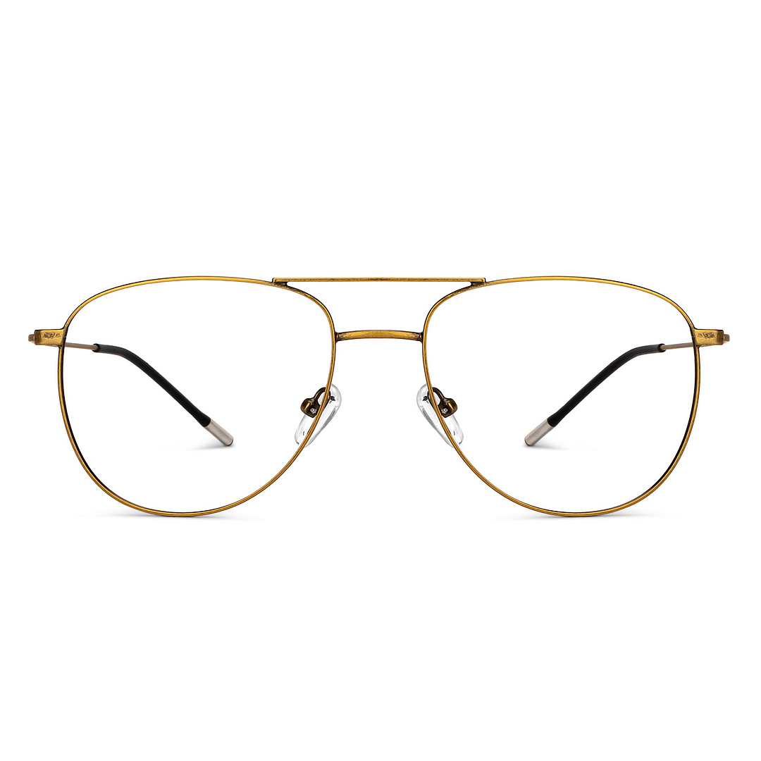 Vincent Chase Online Gold Full Rim Aviator left side