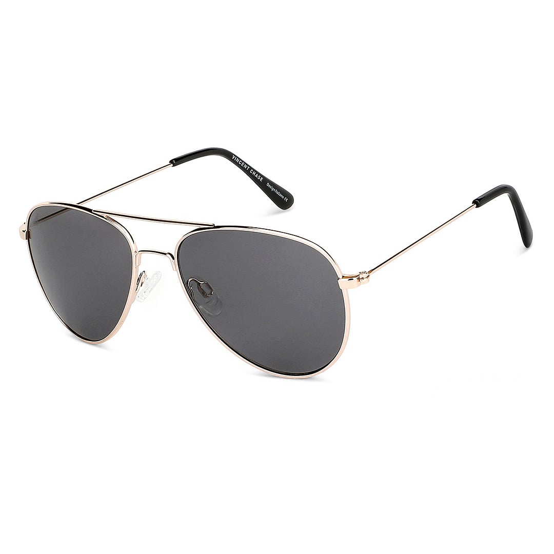 Vincent Chase Gold Full Rim Aviator left side