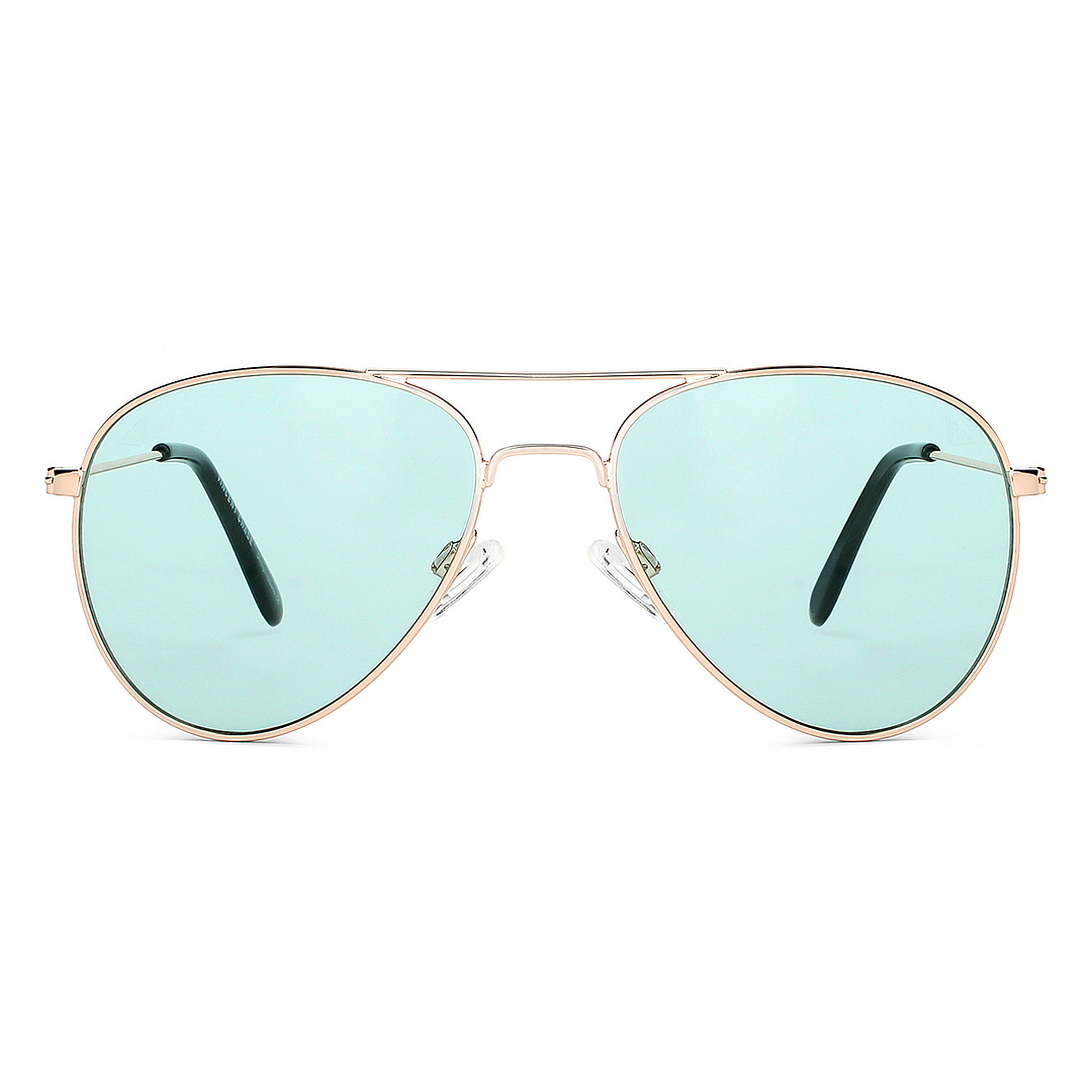 Vincent Chase Online Gold Full Rim Aviator left side