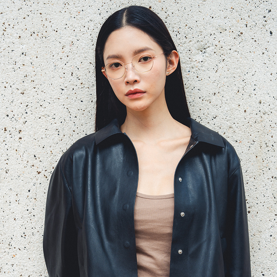 Vincent Chase Online Gold Full Rim Geometric left side