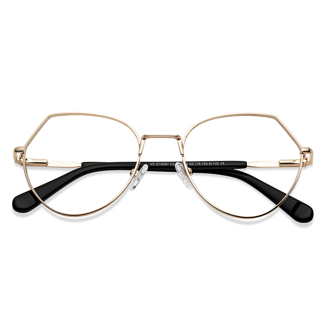Vincent Chase Online Gold Full Rim Geometric left side
