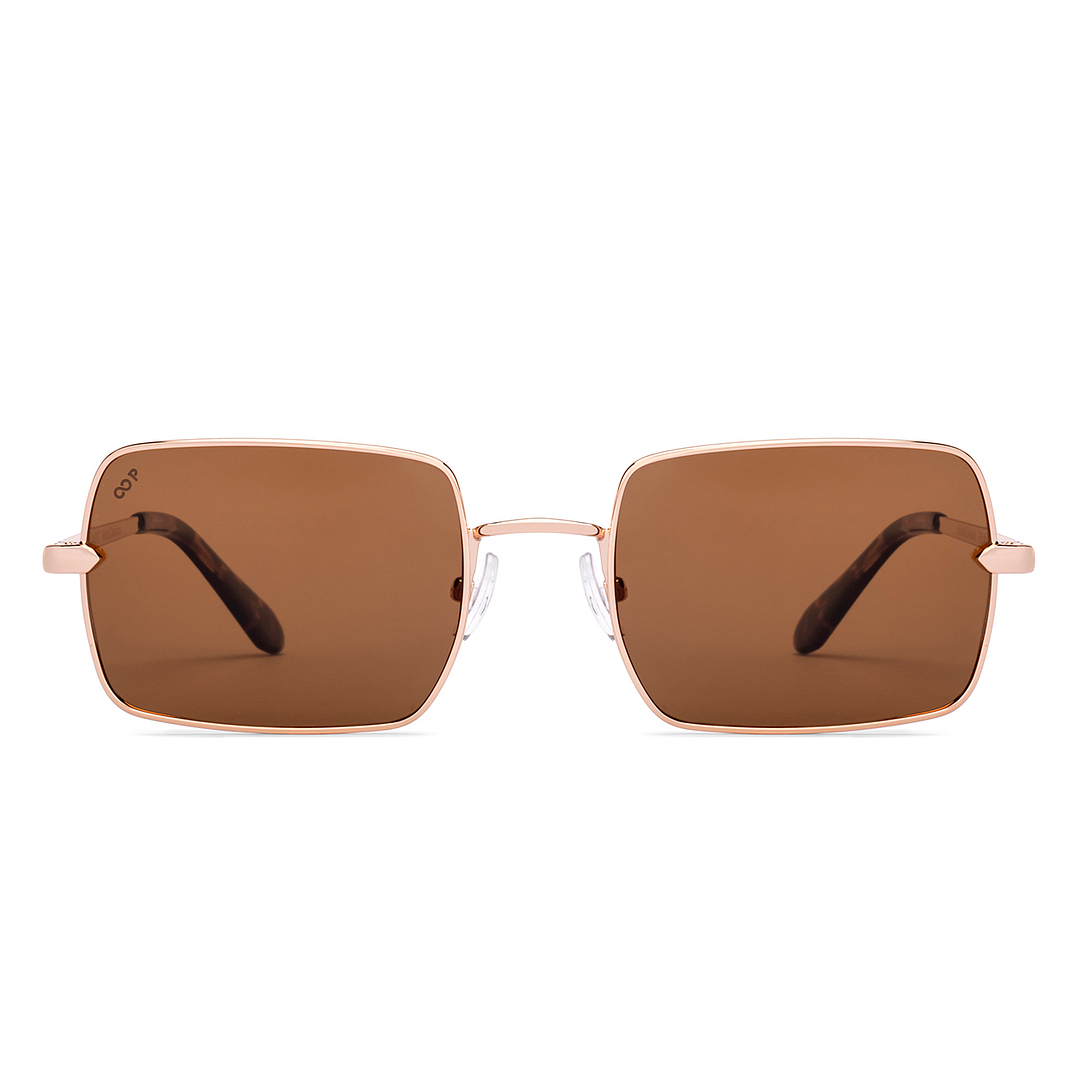 Buy Gold Black Brown Full Rim Rectangle Square Vincent Chase