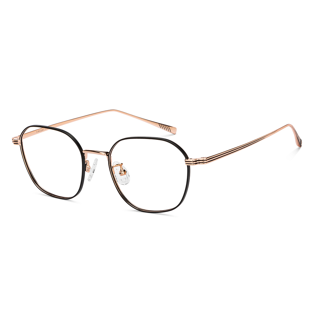 Vincent Chase Black Full Rim Round left side