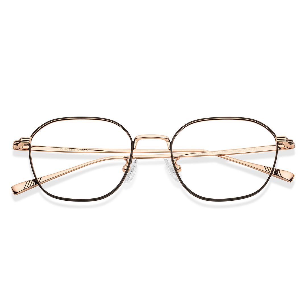 Vincent Chase Black Full Rim Round left side