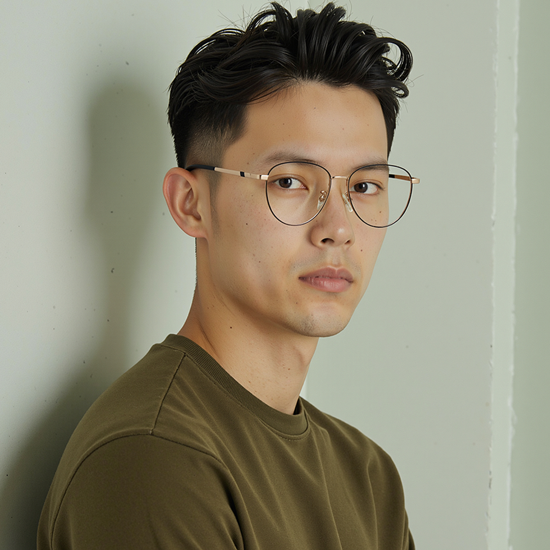 Vincent Chase Online Black Full Rim Round right side