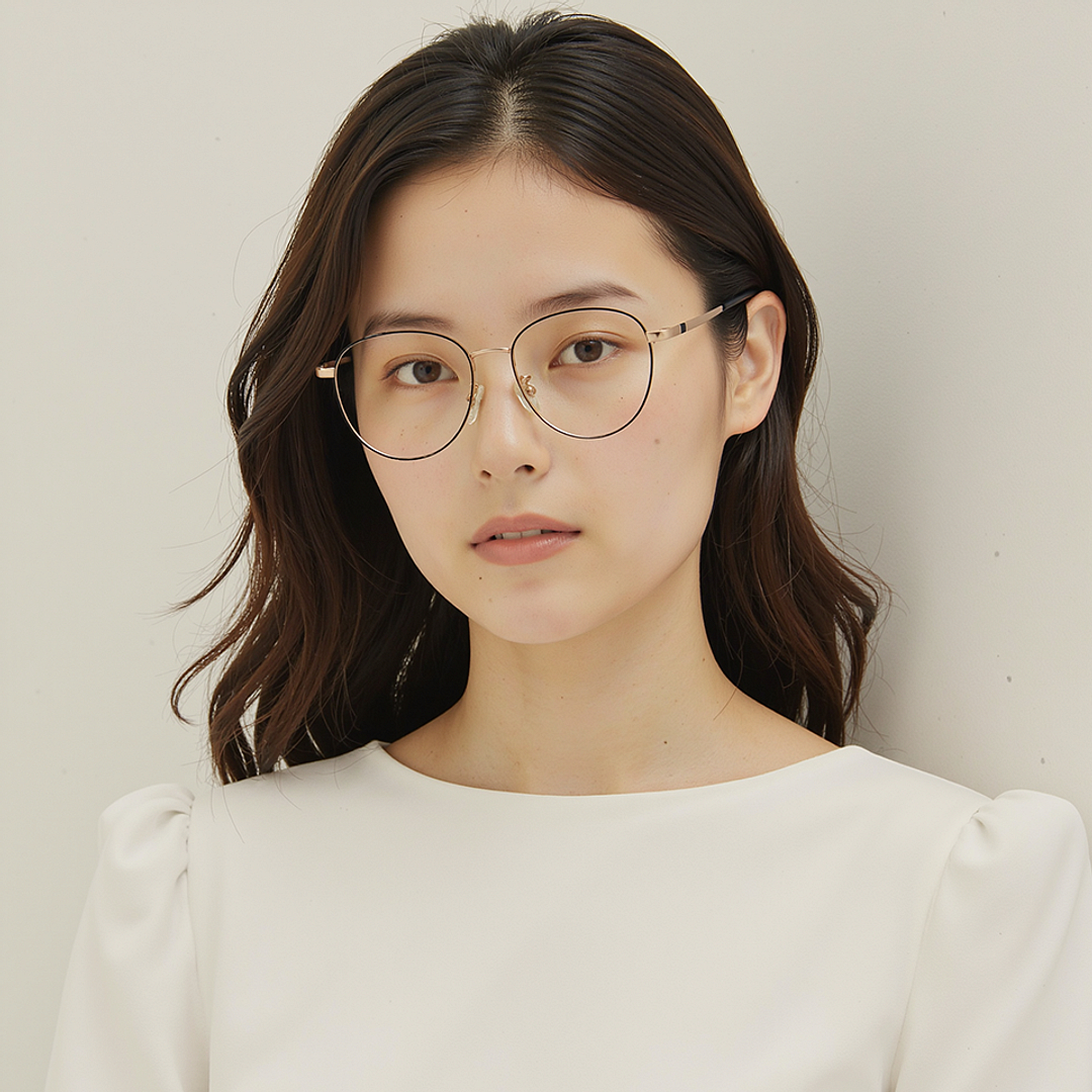 Vincent Chase Online Black Full Rim Round left side