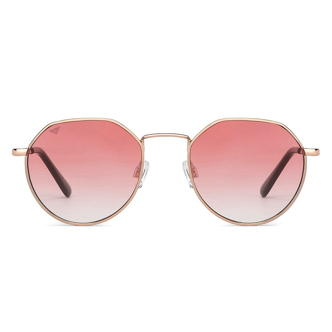 Buy Gold Black Full Rim Geometric Vincent Chase The Metal Edit VC