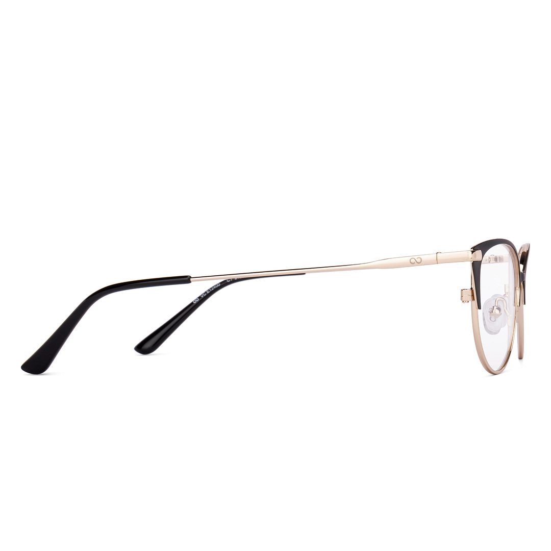 Vincent Chase Black Full Rim Cat Eye left side