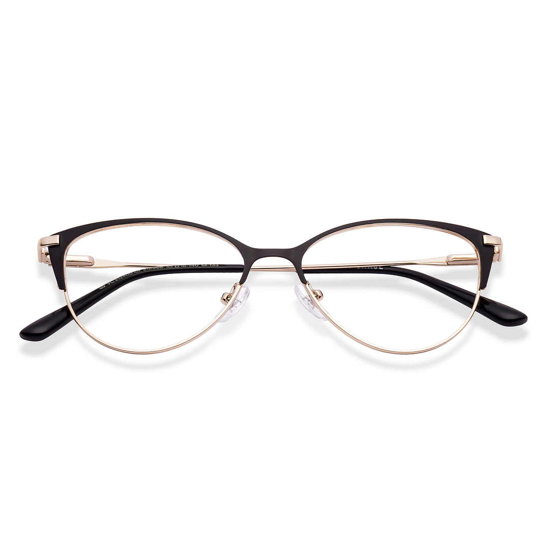 Vincent Chase Black Full Rim Cat Eye left side