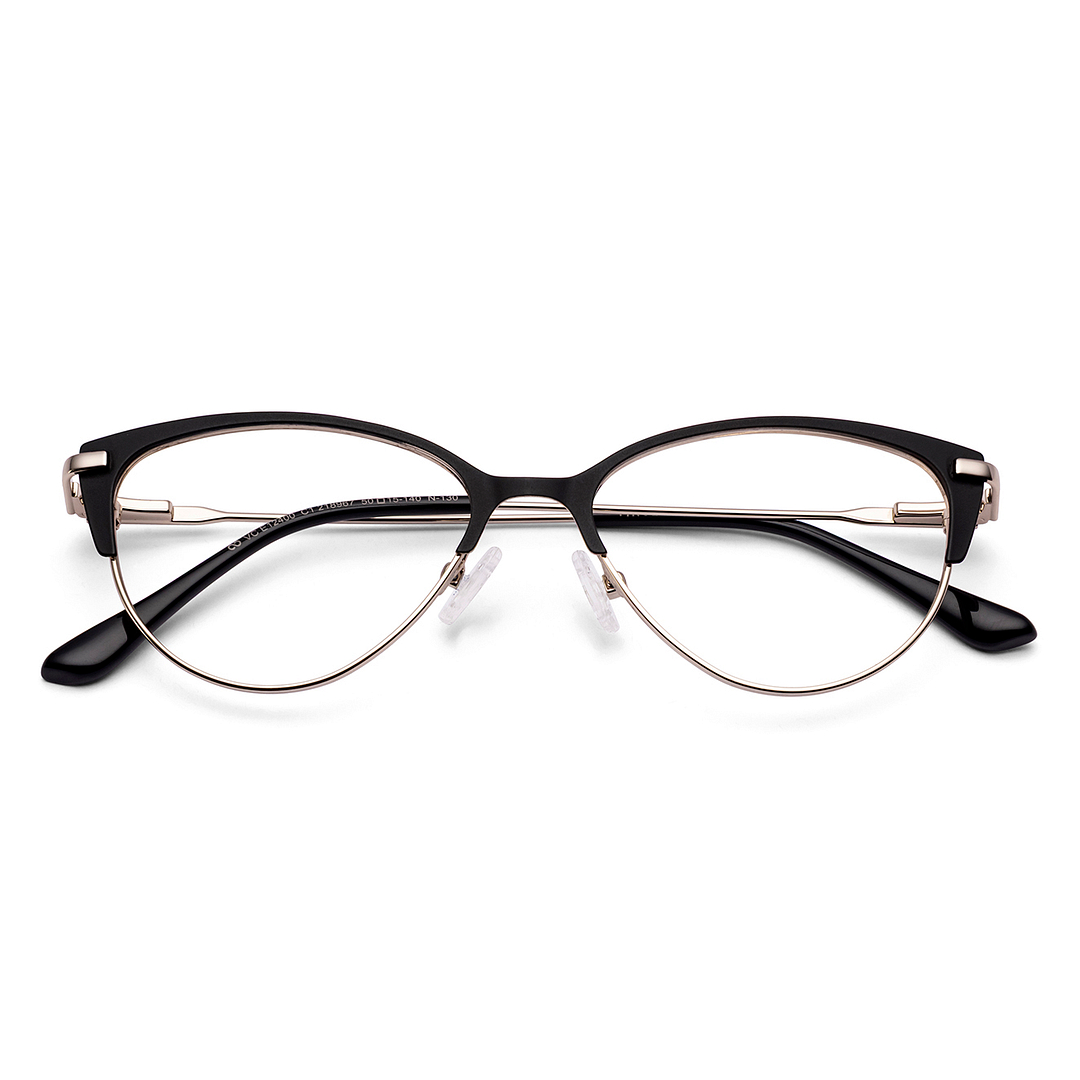 Vincent Chase Black Full Rim Cat Eye left side