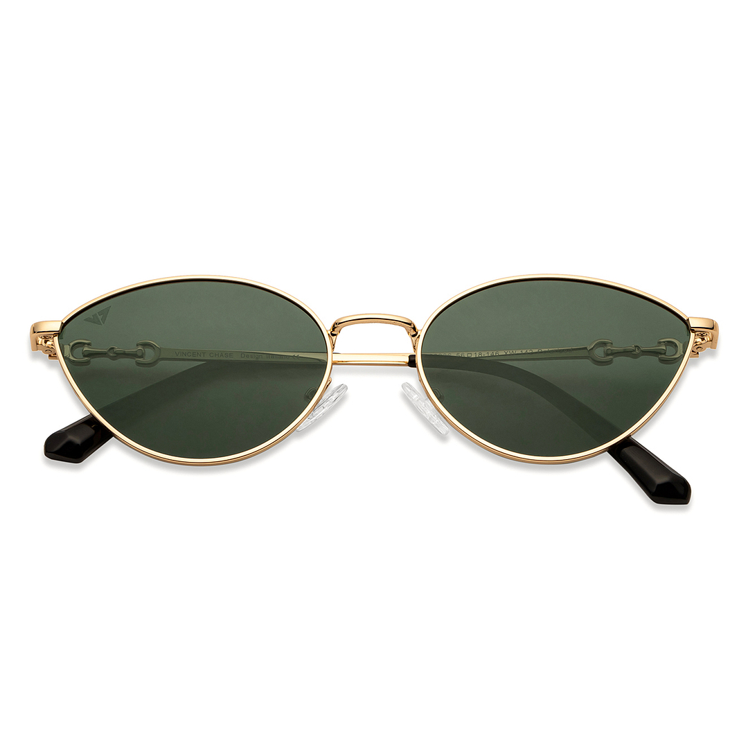 Vincent Chase Online Gold Full Rim Cat Eye left side