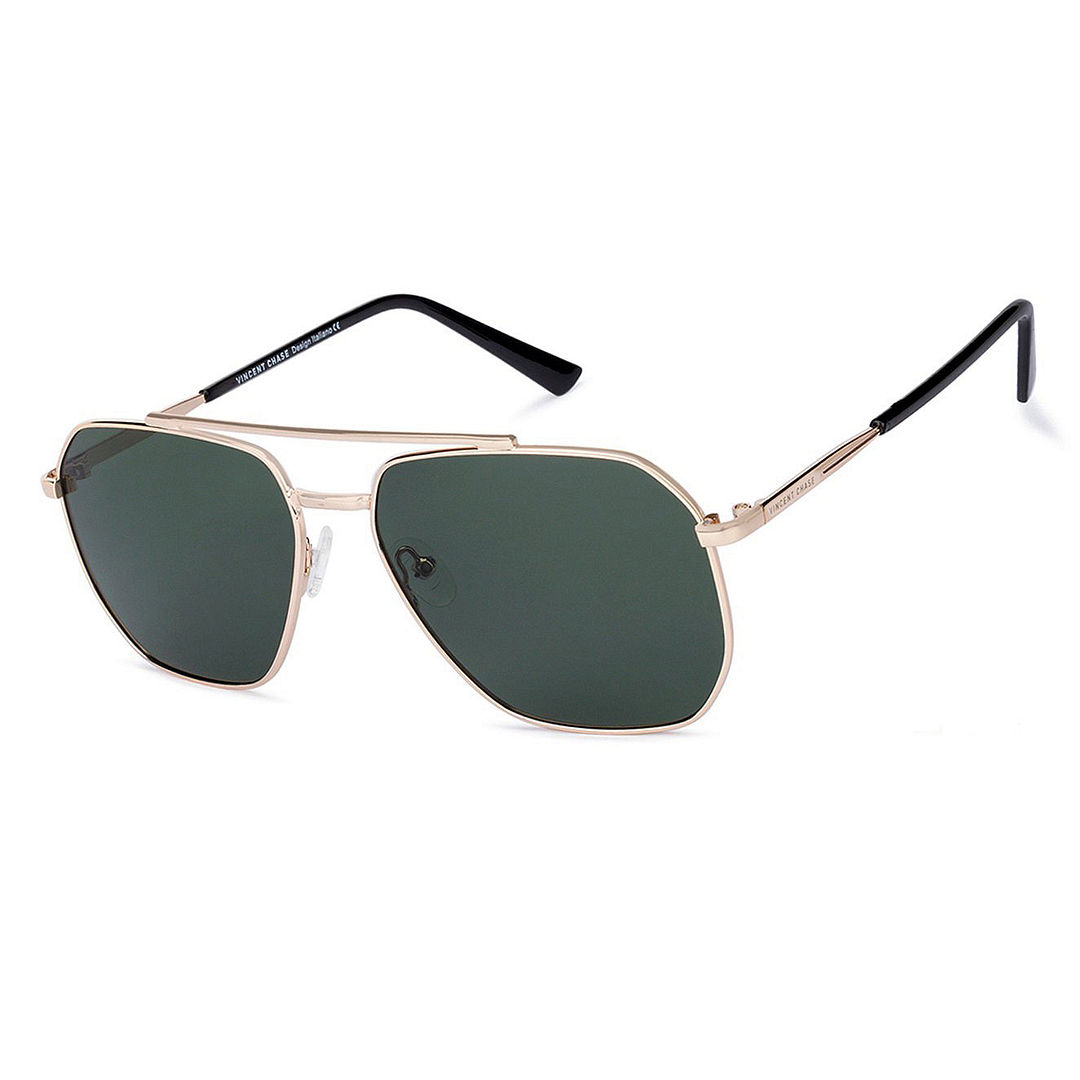 Vincent Chase Polarized Gold Full Rim Square left side