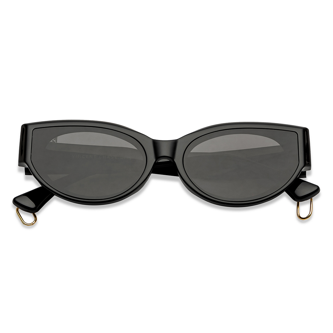 Vincent Chase Online Black Full Rim Cat Eye left side