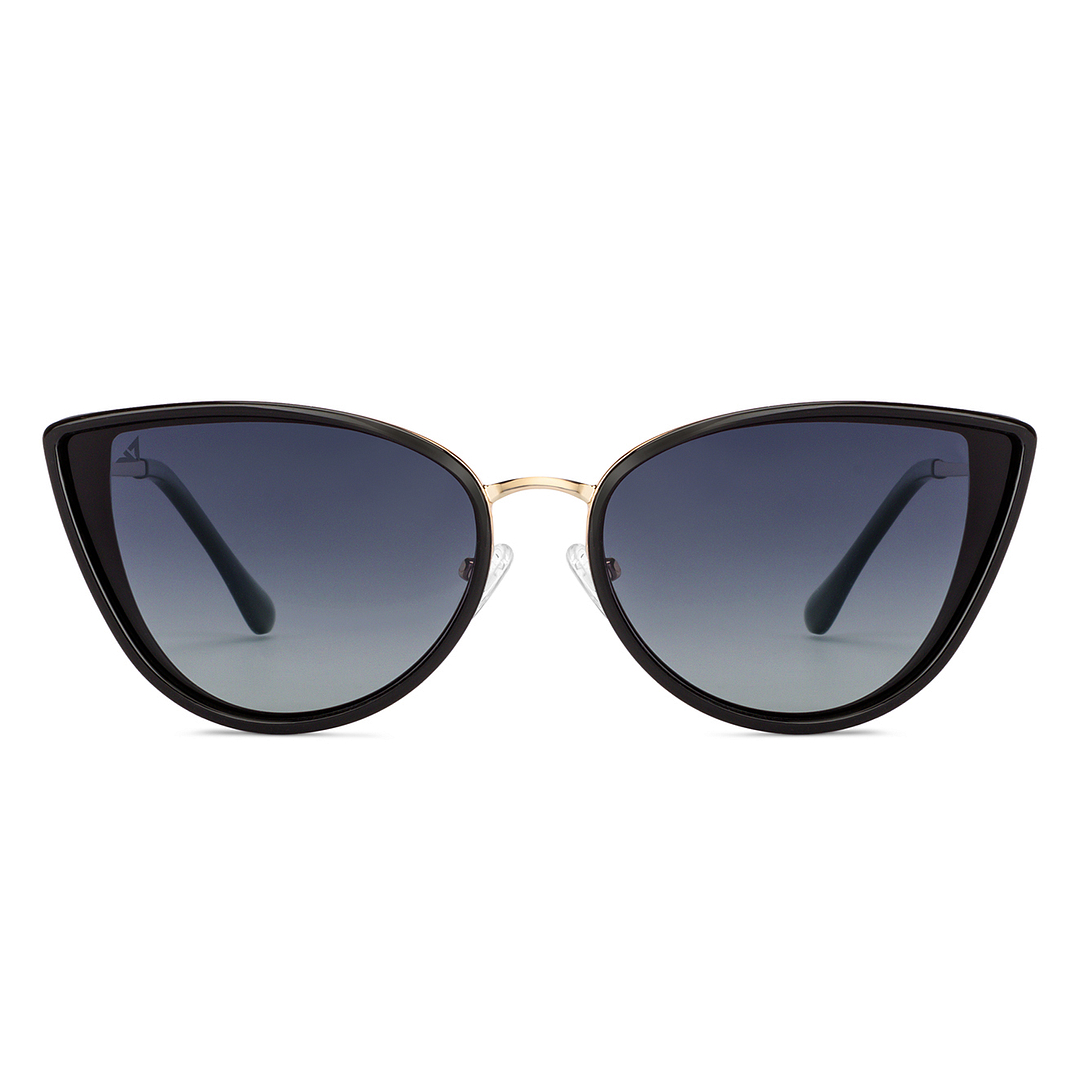 Vincent Chase Polarized Black Full Rim Cat Eye left side