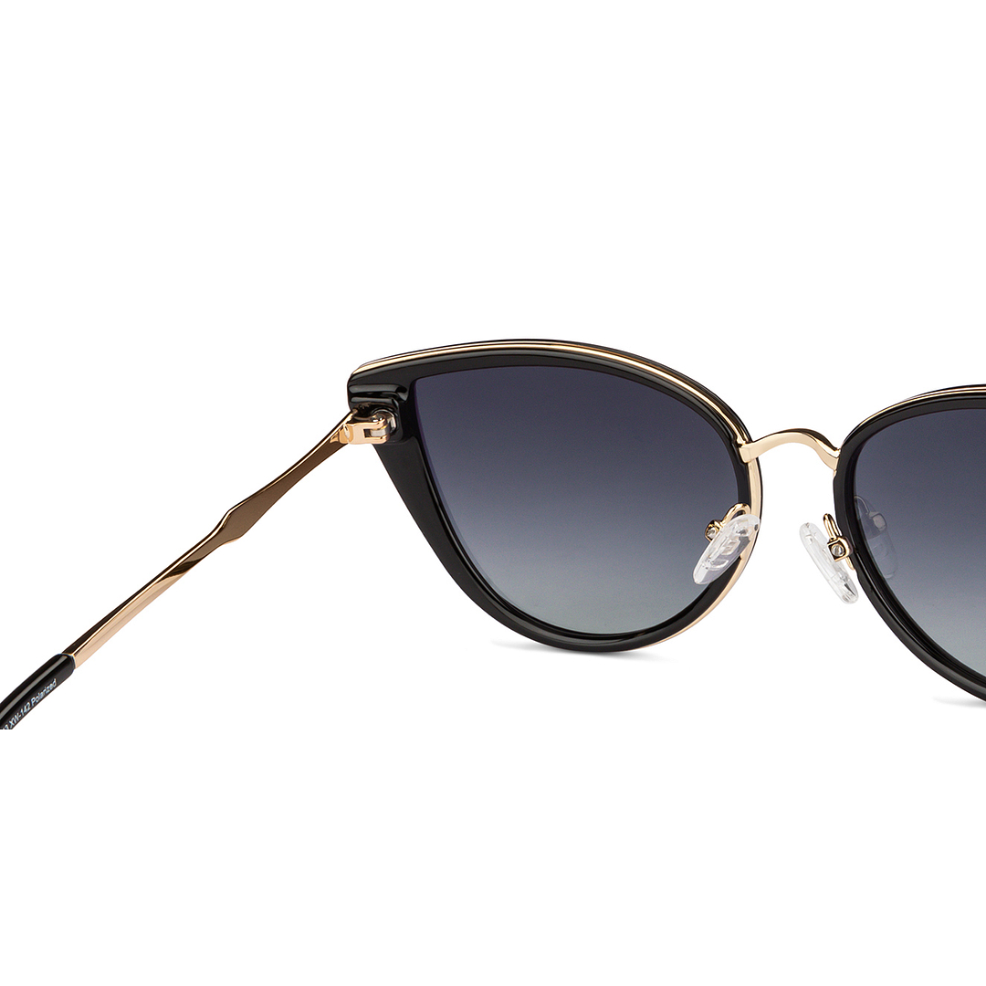 Vincent Chase Polarized Black Full Rim Cat Eye right side