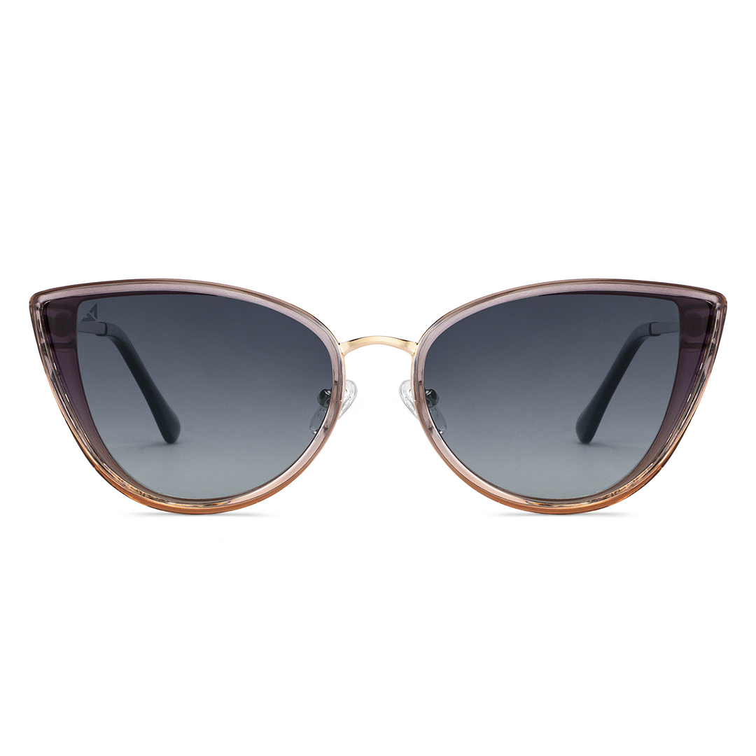 Vincent Chase Polarized Gold Full Rim Cat Eye left side