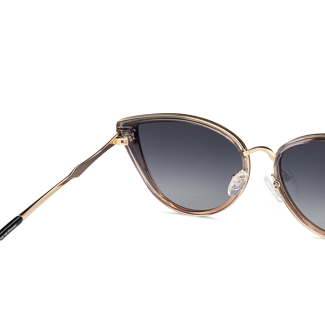 Vincent Chase Polarized Gold Full Rim Cat Eye right side