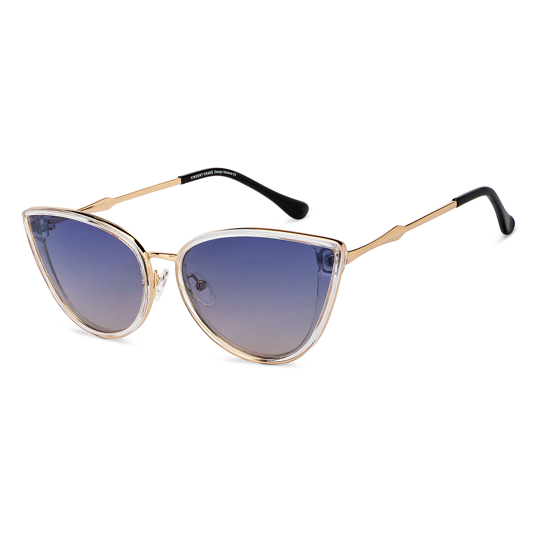 Vincent Chase Online Gold Full Rim Cat Eye right side