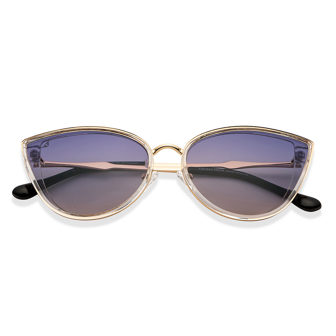 Vincent Chase Online Gold Full Rim Cat Eye left side