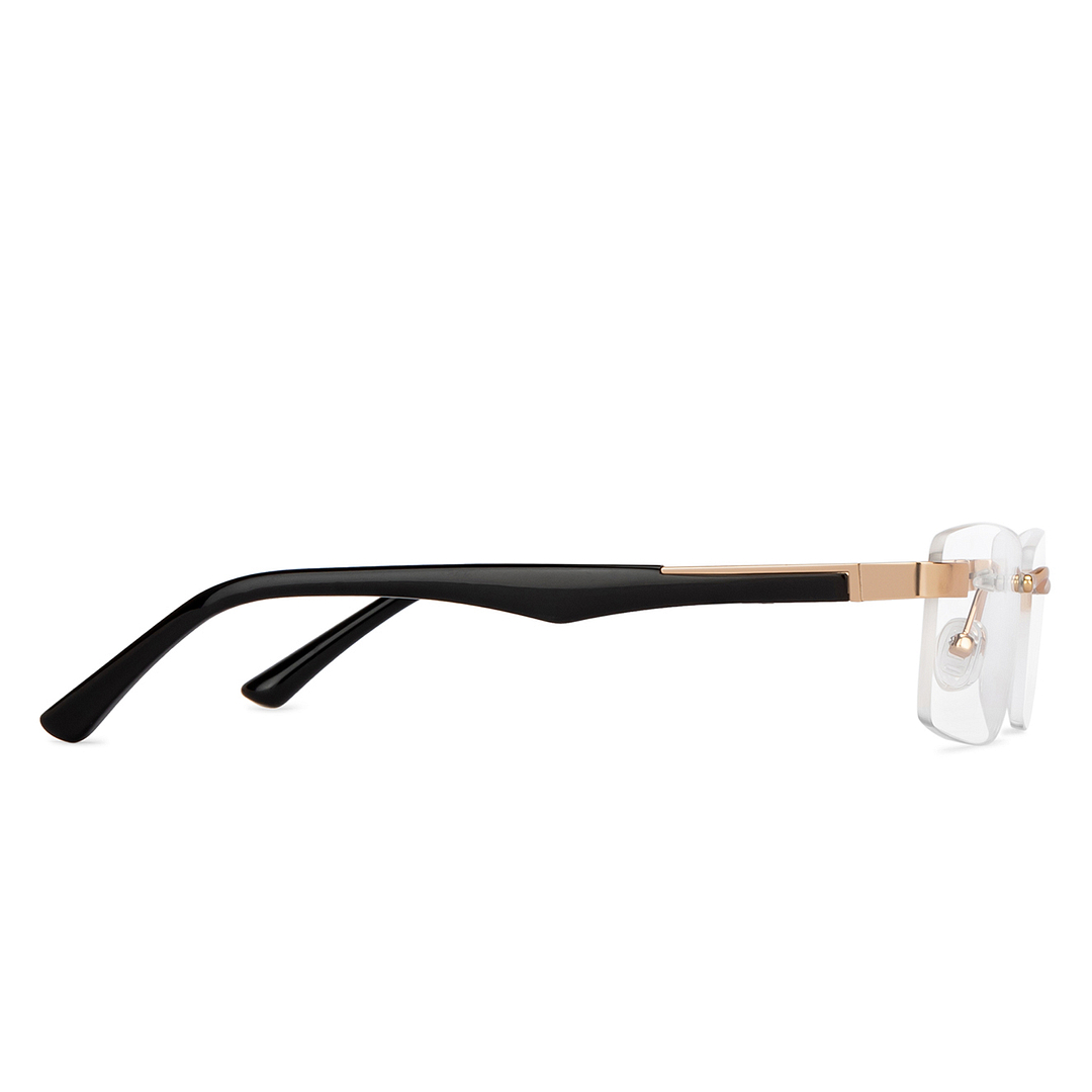 Vincent Chase Online Gold Rimless Rectangle left side