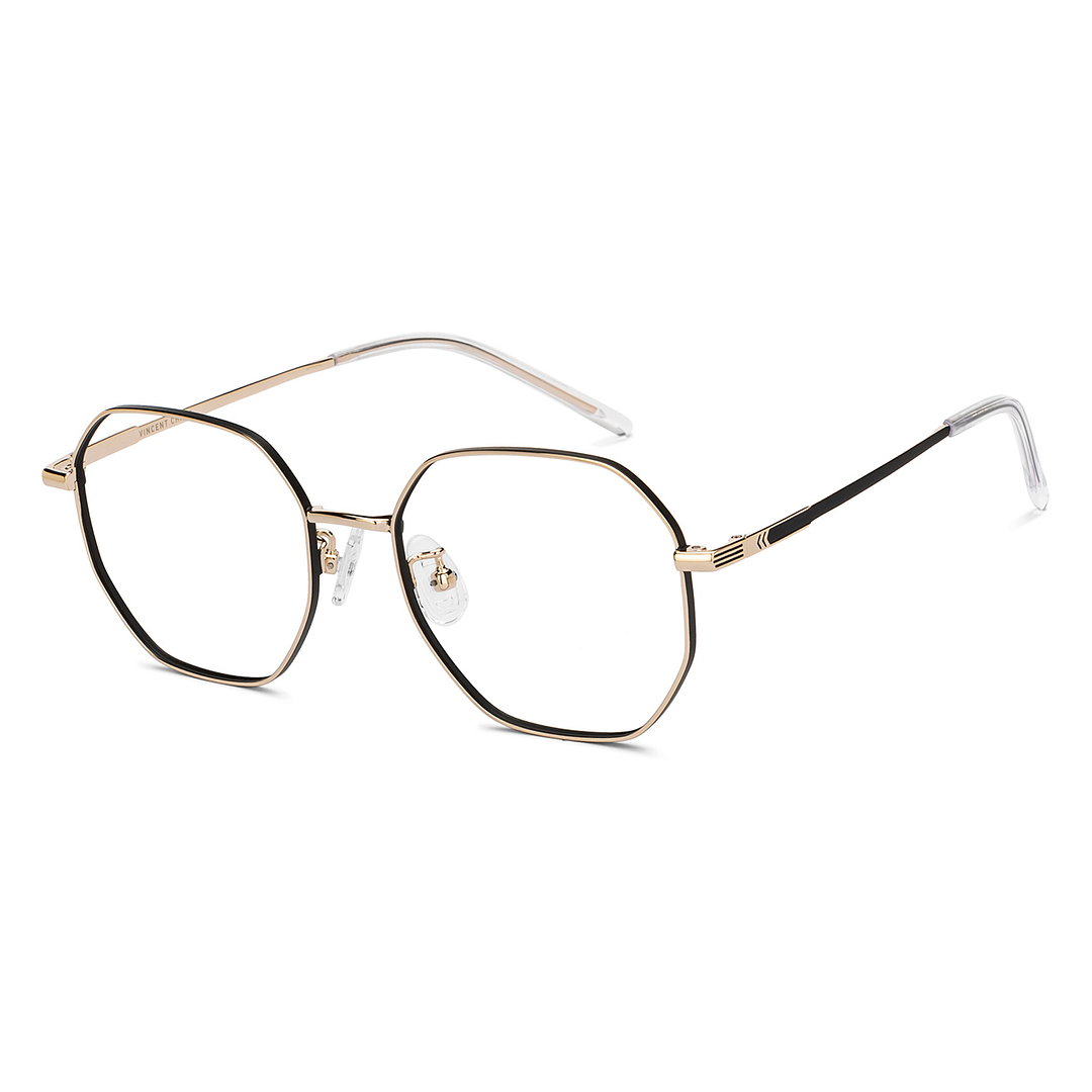 Vincent Chase Black Full Rim Geometric right side