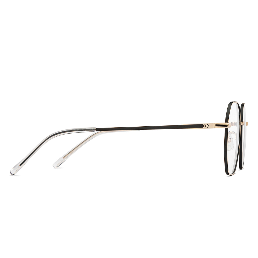 Vincent Chase Black Full Rim Geometric left side