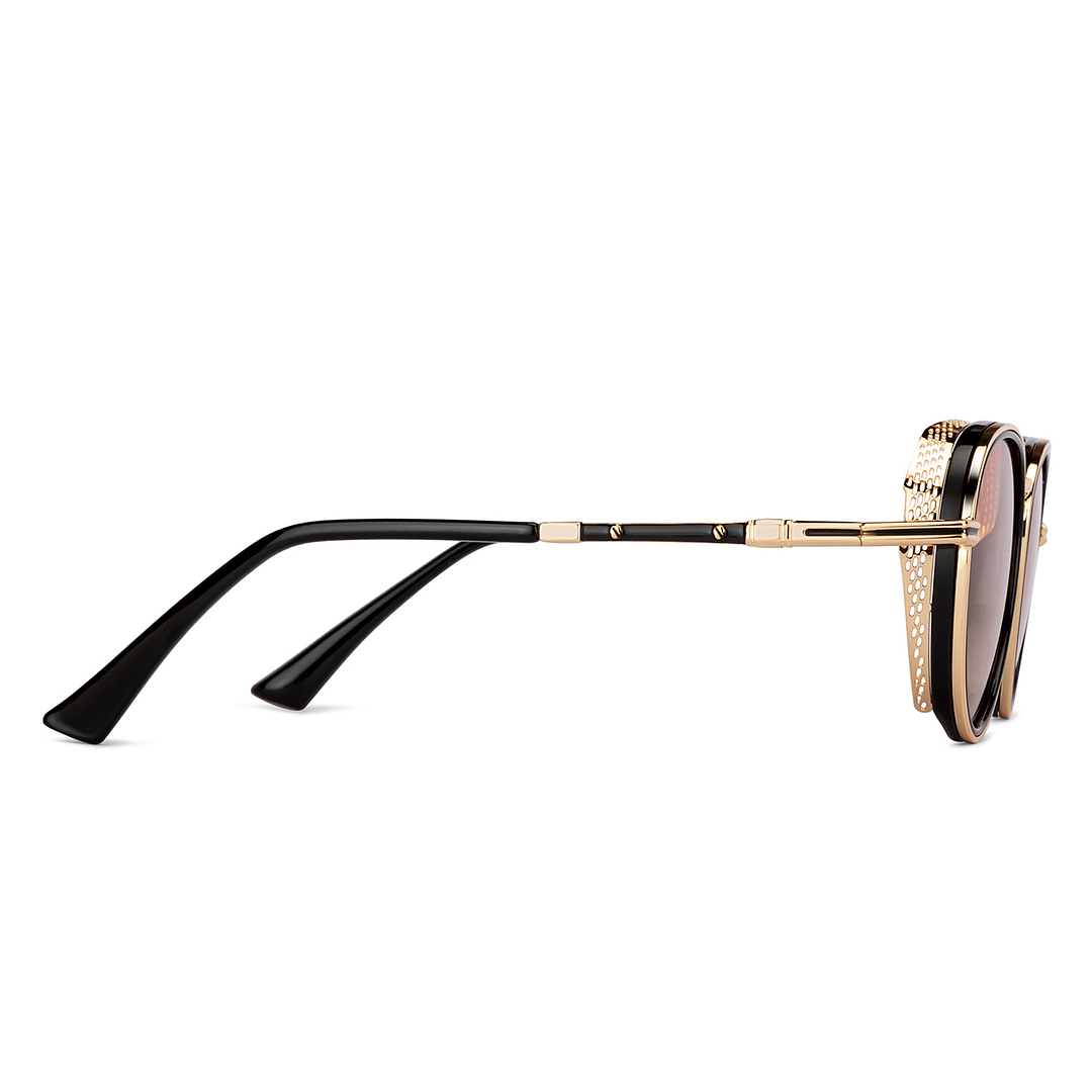 Vincent Chase Online Black Full Rim Aviator left side