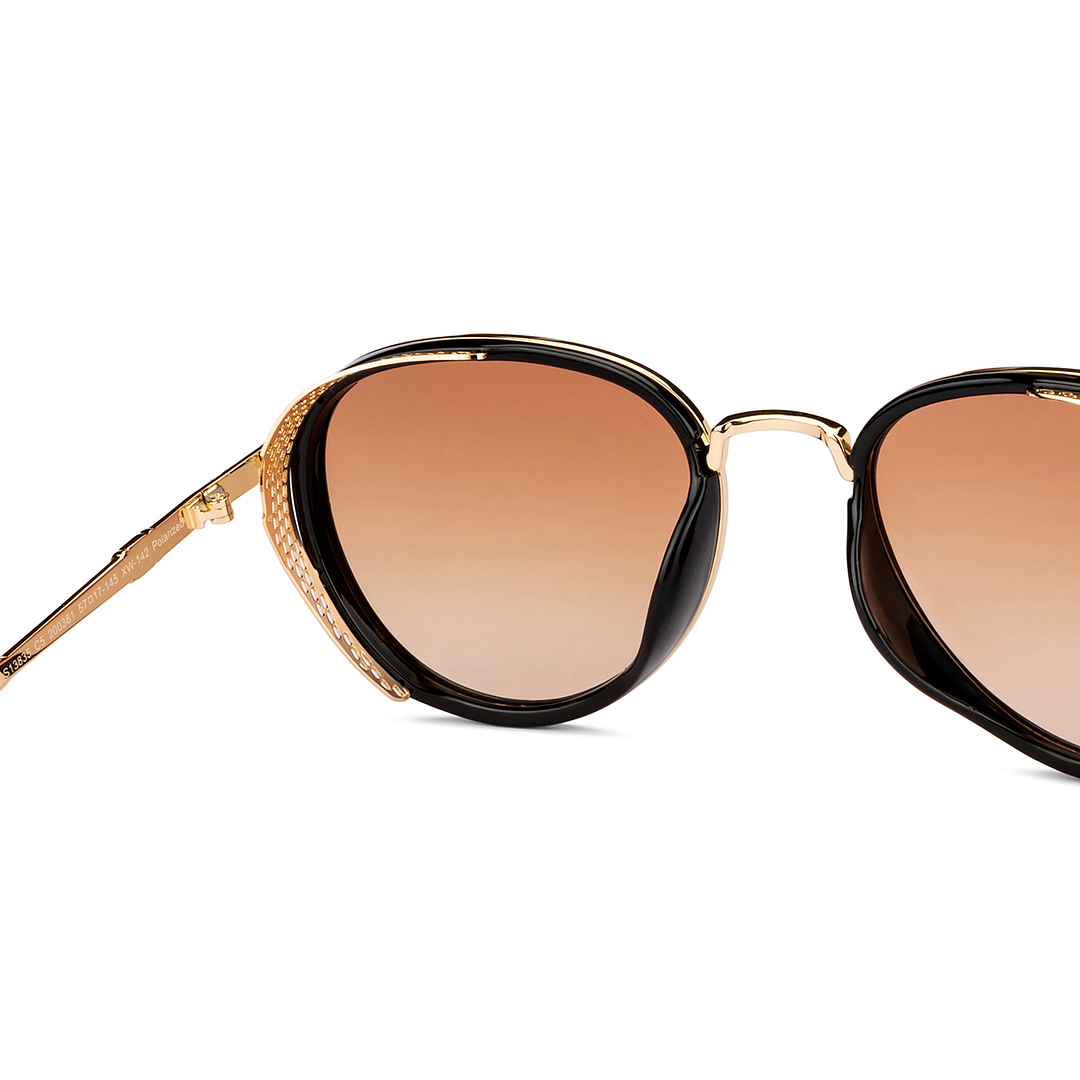Vincent Chase Online Black Full Rim Aviator right side