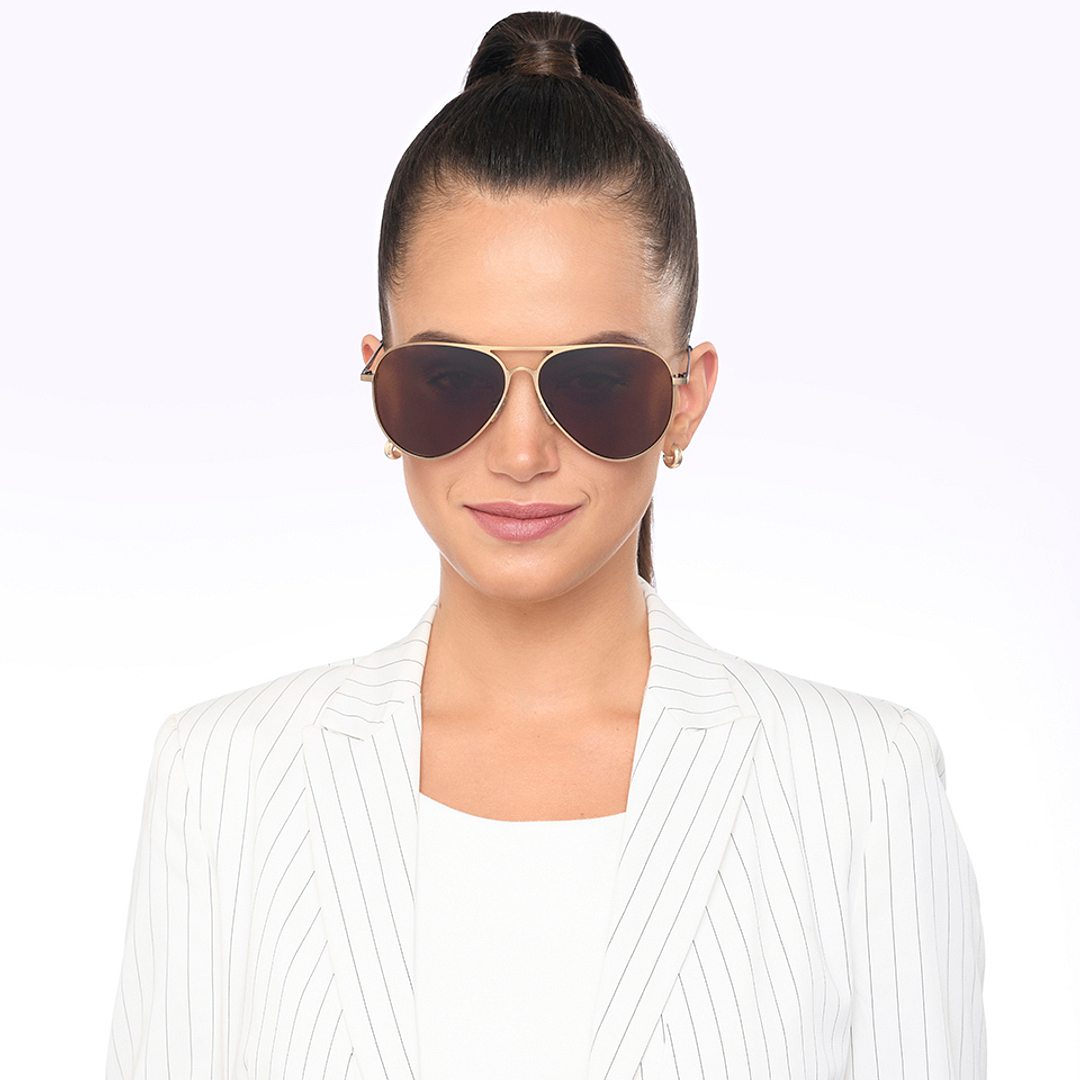 Vincent Chase Online Gold Full Rim Aviator right side