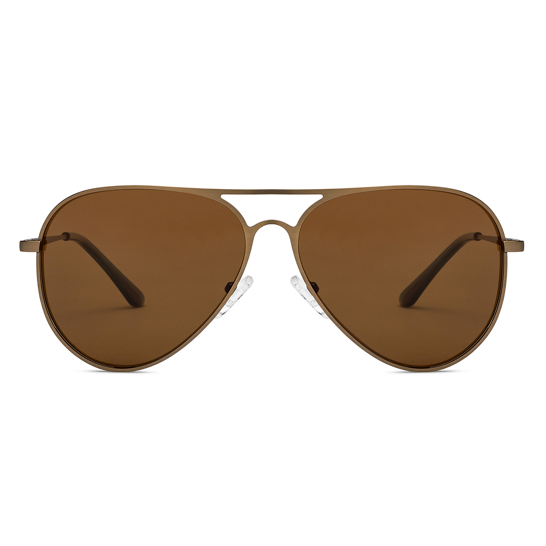 Vincent Chase Online Gold Full Rim Aviator left side