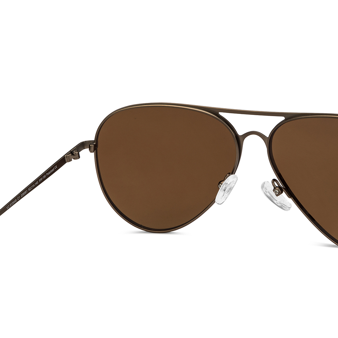 Vincent Chase Online Gold Full Rim Aviator right side