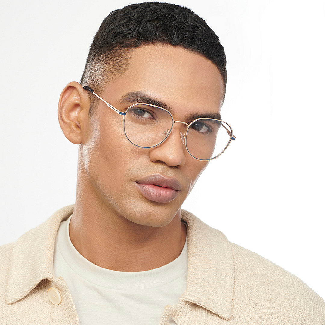 Vincent Chase Online Gold Full Rim Round left side