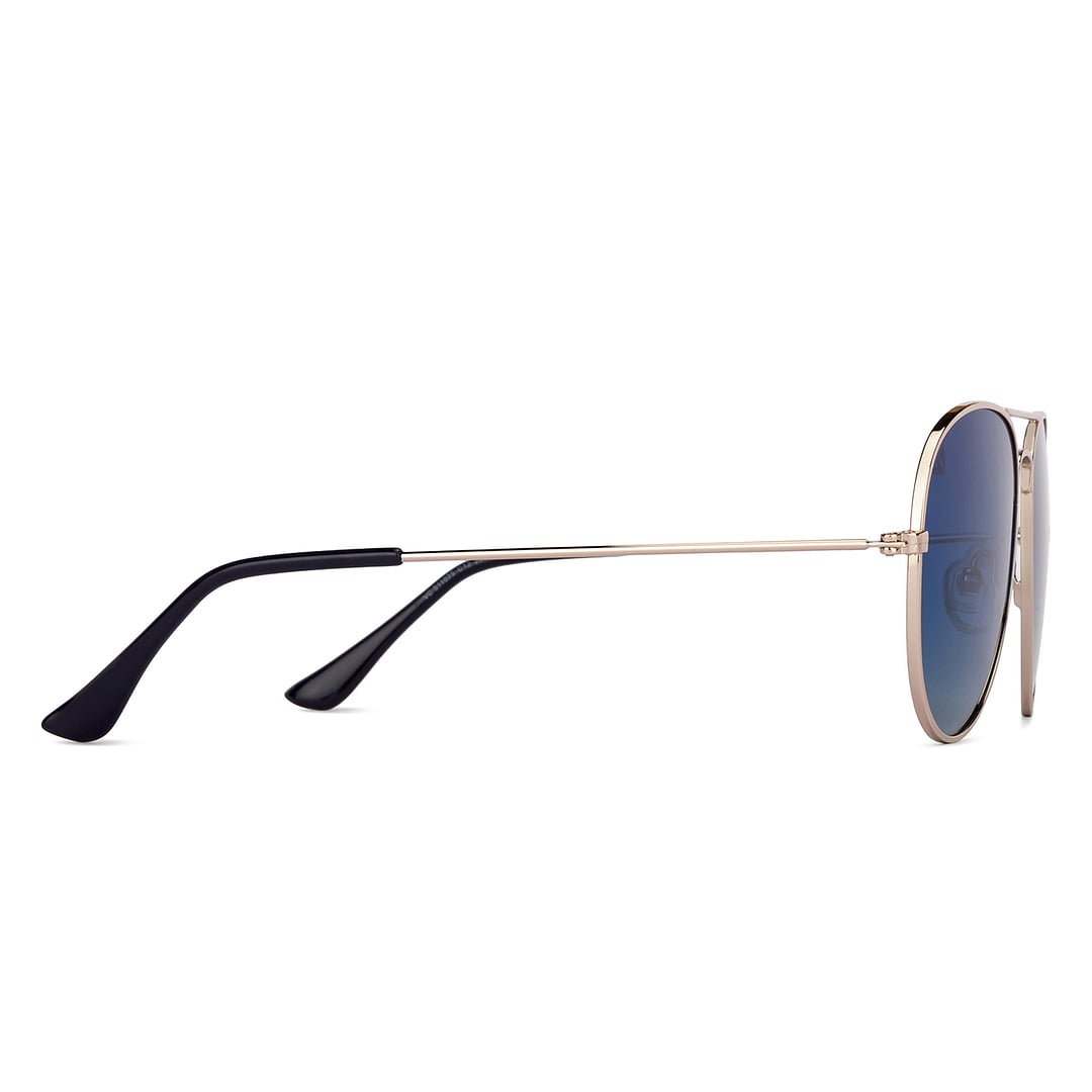 Vincent Chase Gold Full Rim Aviator left side
