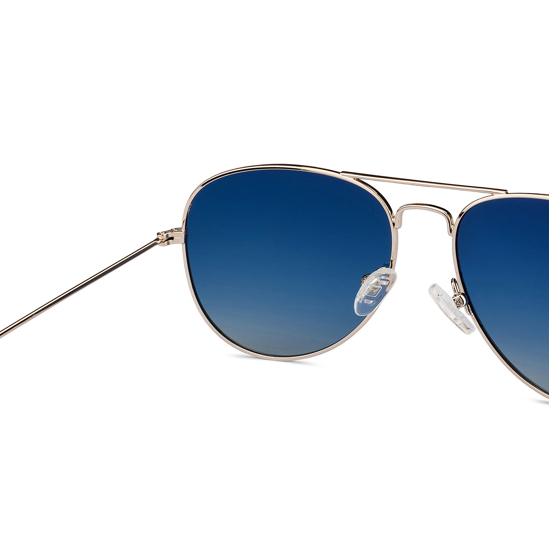 Vincent Chase Gold Full Rim Aviator right side