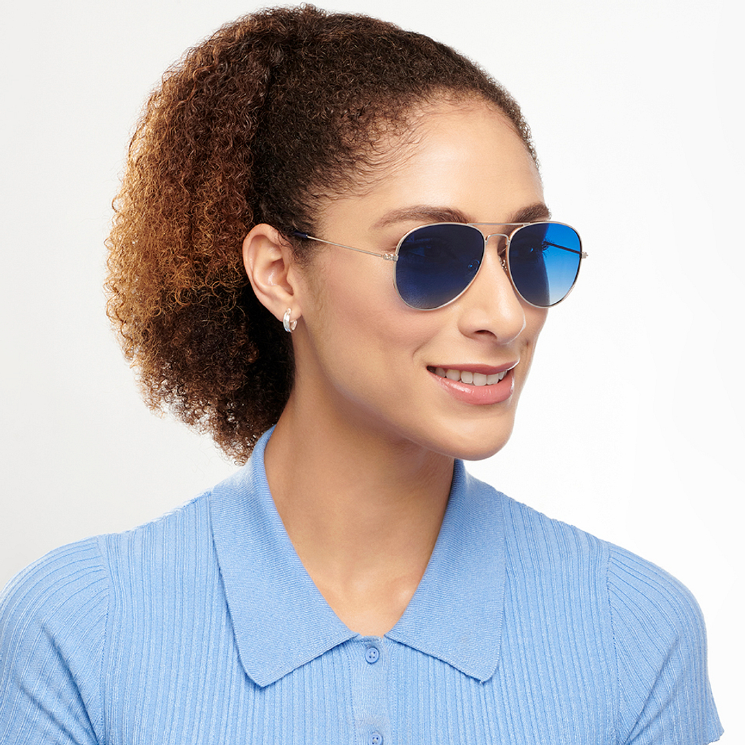 Vincent Chase Gold Full Rim Aviator left side