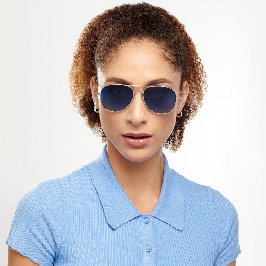 Vincent Chase Gold Full Rim Aviator right side