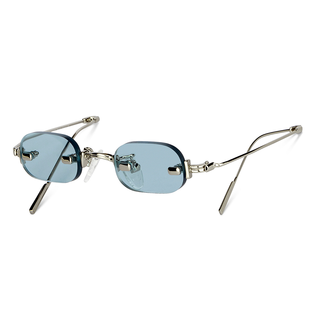 Vincent Chase Online Gold Rimless Rectangle right side