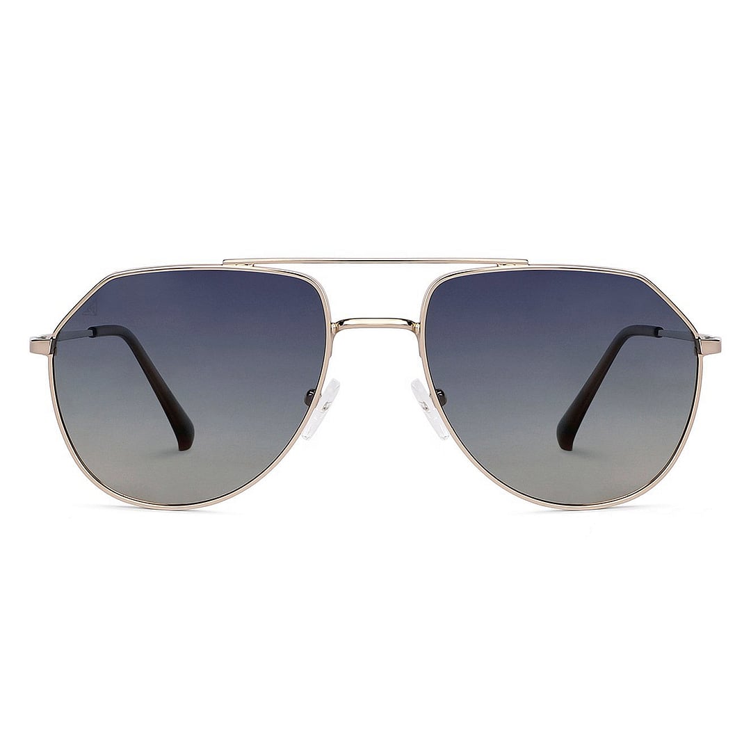 Vincent Chase Polarized Gold Full Rim Aviator right side