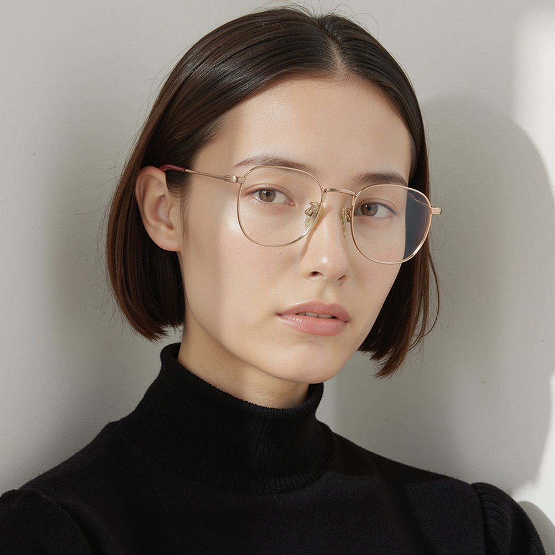 Vincent Chase Online Gold Full Rim Round left side