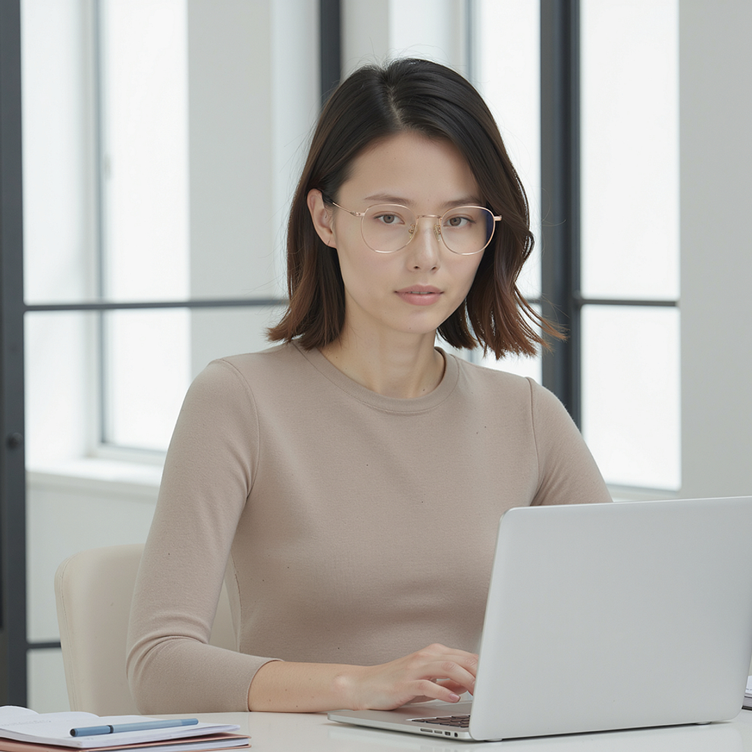 Vincent Chase Online Gold Full Rim Round left side