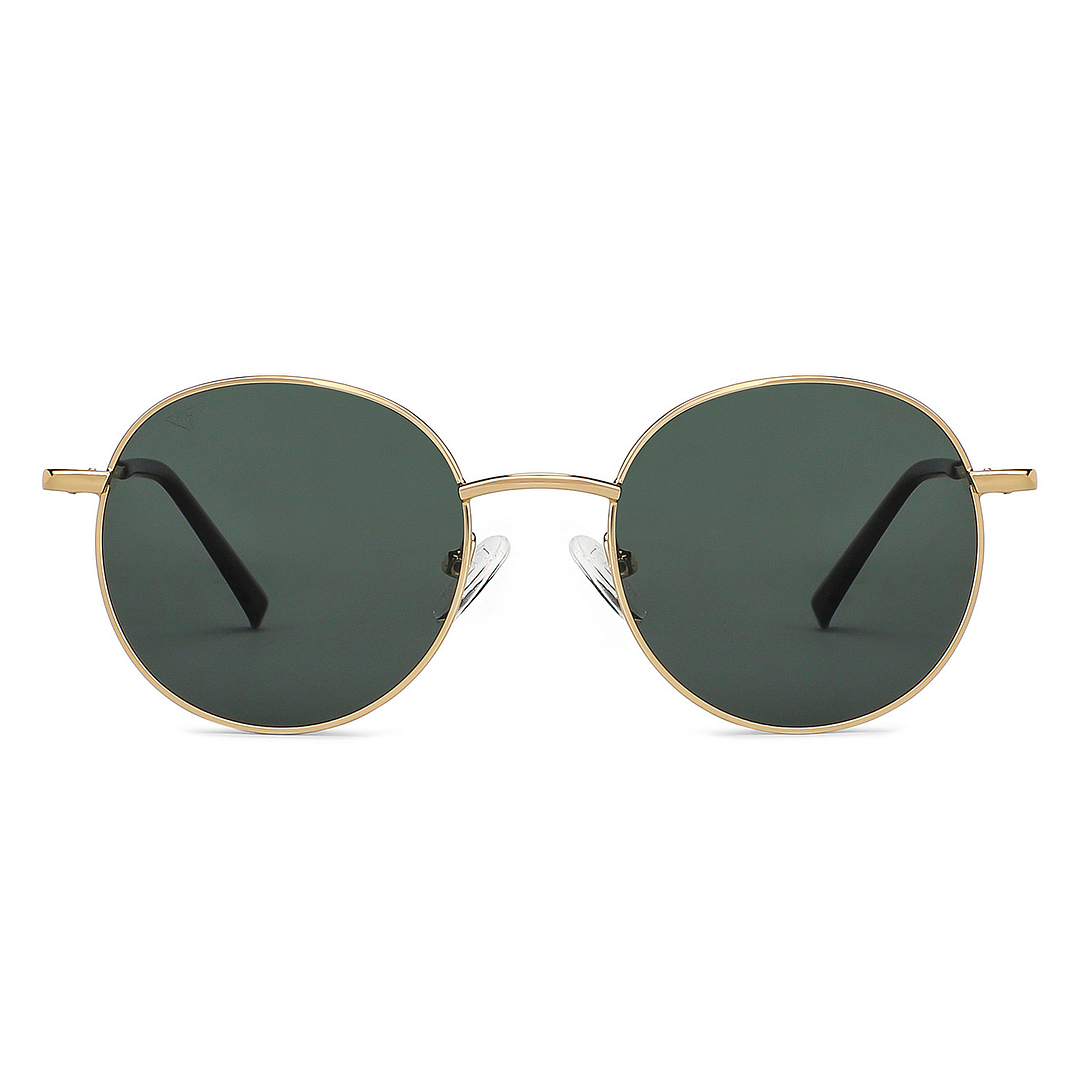 Vincent Chase Polarized Gold Full Rim Round left side