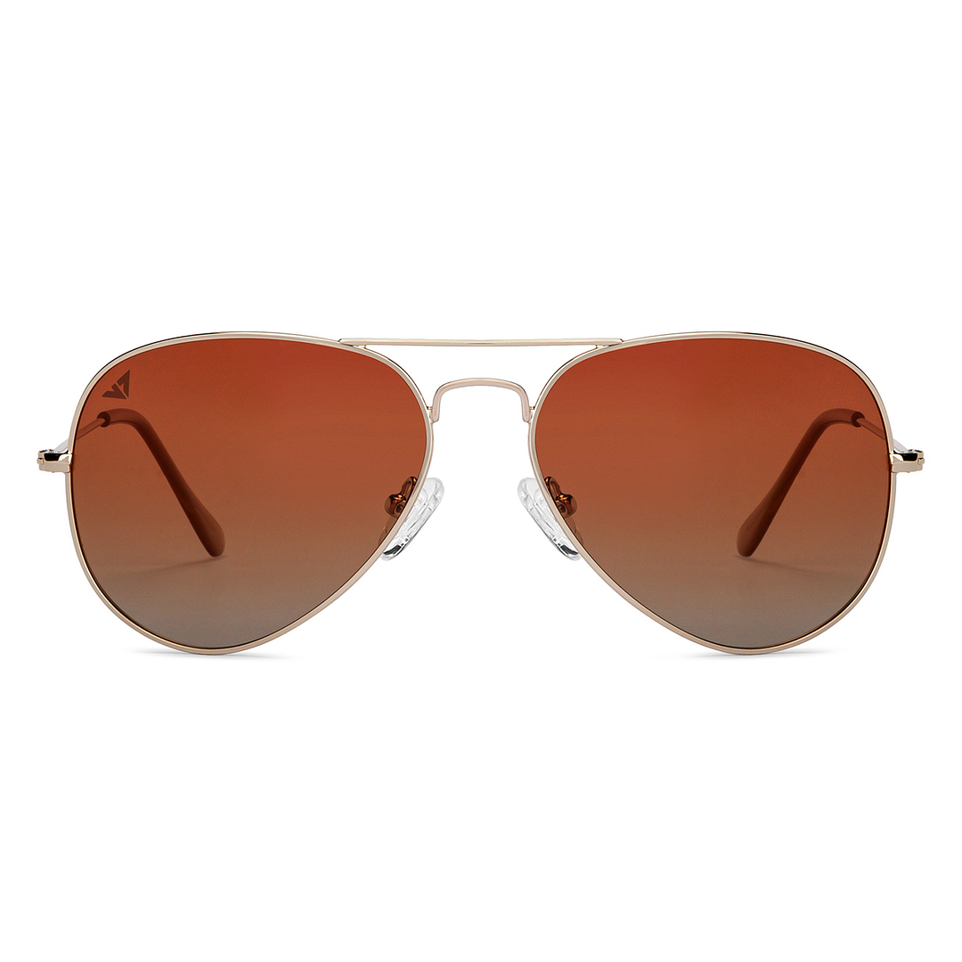 Vincent Chase Online Gold Full Rim Aviator left side